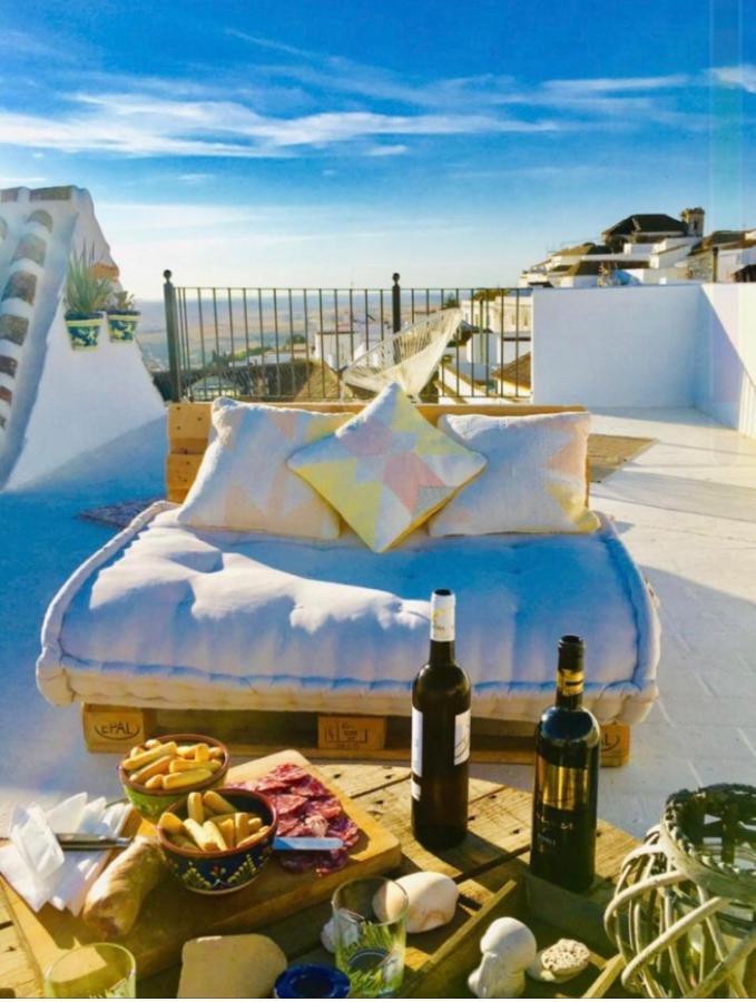Bed and Breakfast Casa Antigua - Terraza Con Vistas Al Mar Медина-Сидония Экстерьер фото